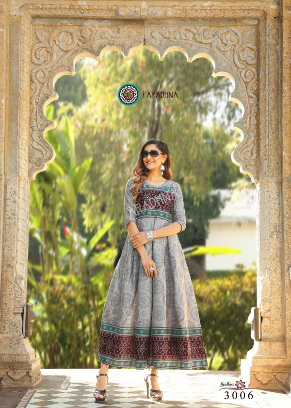 Aradhna Bandhani 3 Designer Festive Wear Cotton Long Kurti 